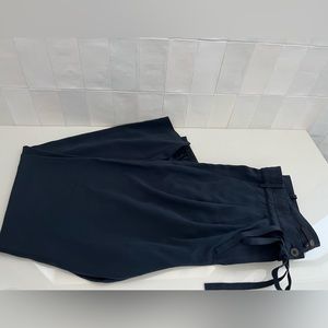 Silk Navy Tibi Joggers